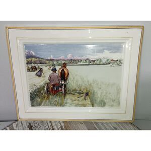 VILLEROY & BOCH Galerie: Rare Vintage Wall Plaque - Harvest (Made in W-Germany)